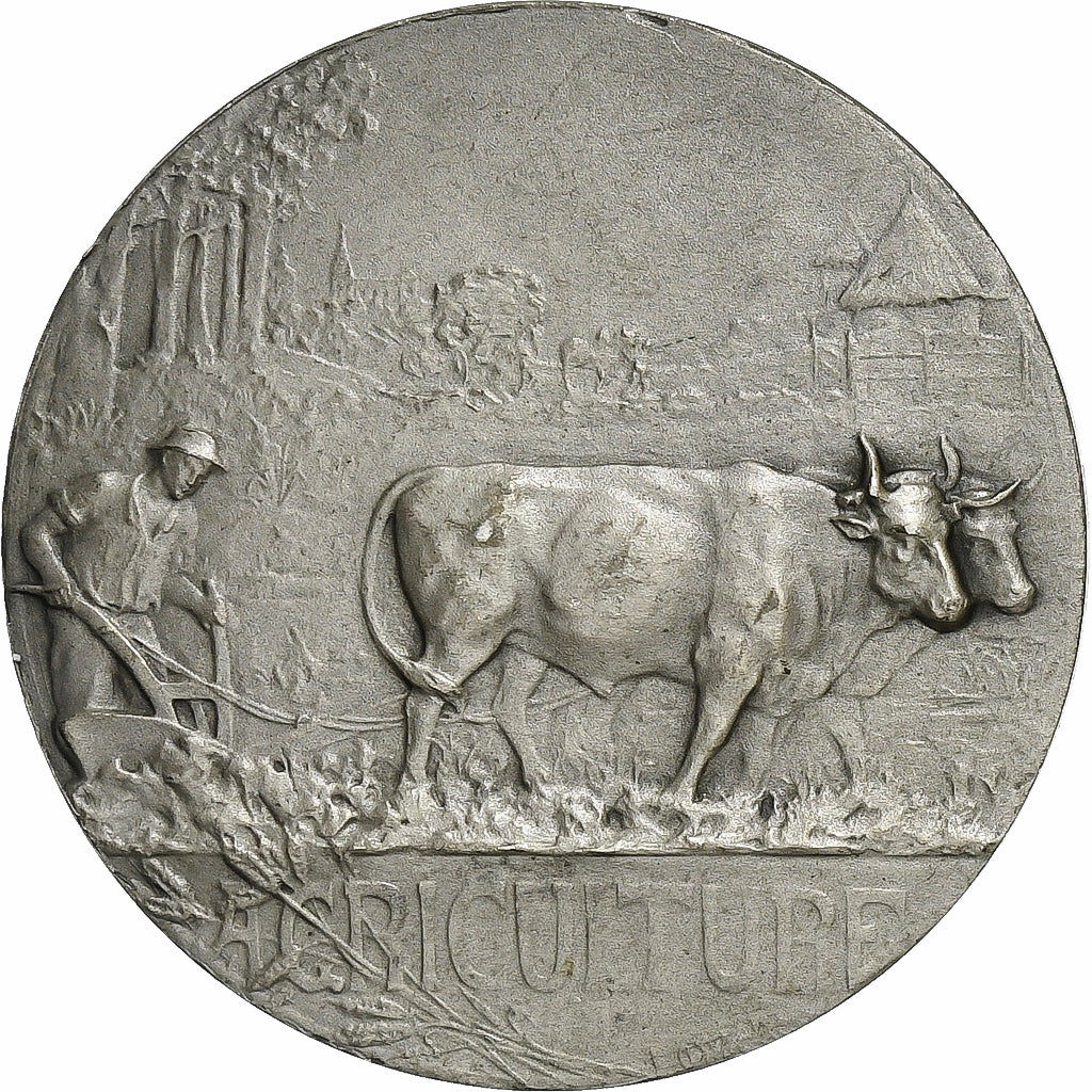 France, Médaille, Agriculture - Roubaix, 1911, Argent, SUP