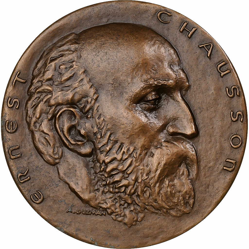 France, Médaille, Ernest Chausson, 1969, Bronze, SUP, A. Guzman