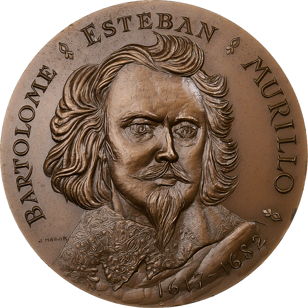 France, Medal, Bartolomé Esteban, 1971, Bronze, Mauviel, AU(55-58)