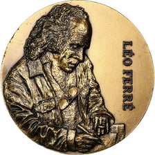 France, Medal, Léo Ferré, Bronze, Lovy, AU(55-58)