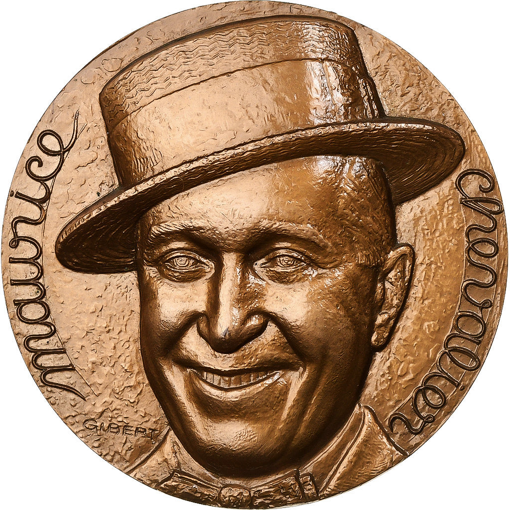 Frankreich, Medaille, Musique, Chanson, Maurice Chevalier, Bronze, VZ+