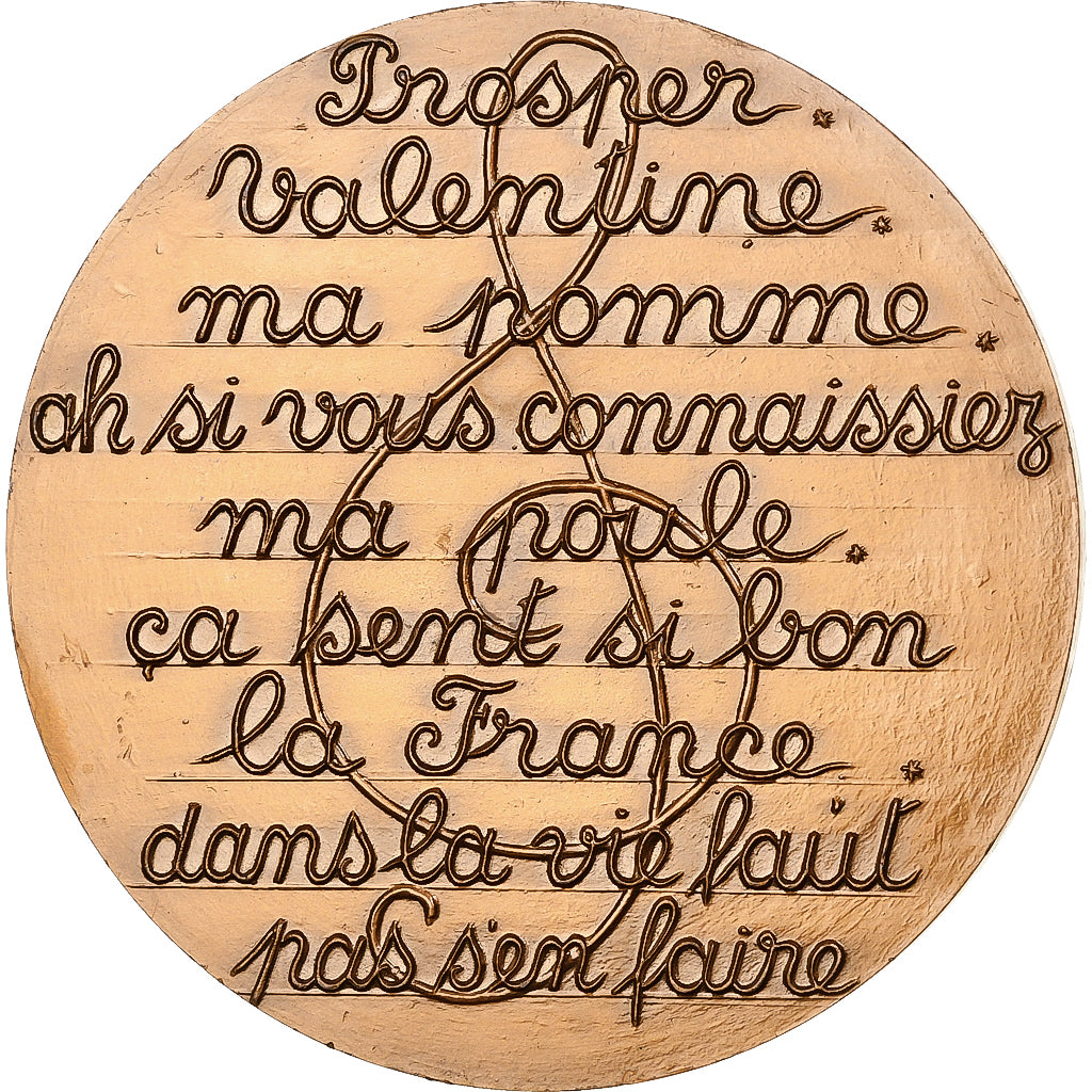 Frankreich, Medaille, Musique, Chanson, Maurice Chevalier, Bronze, VZ+