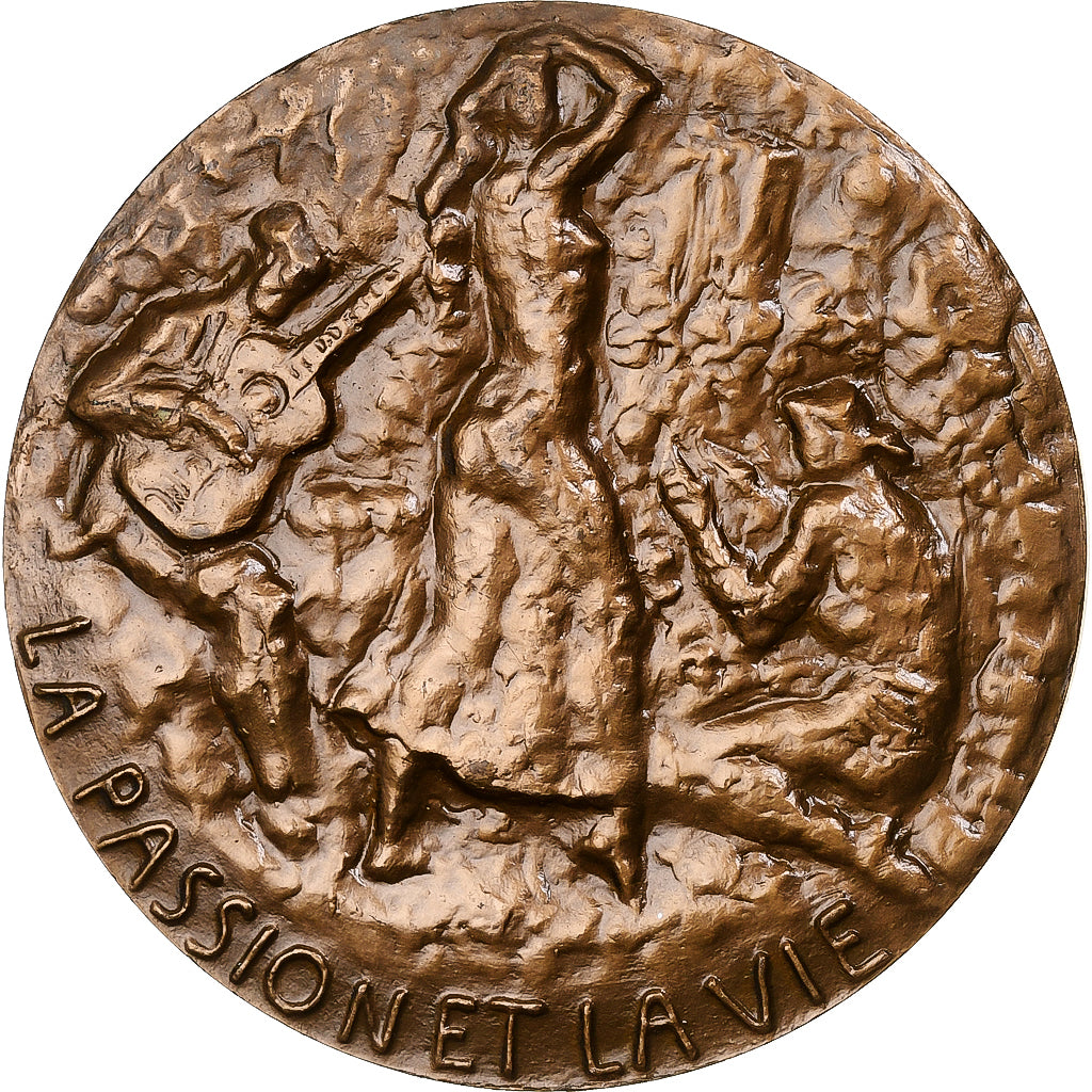 France, Medal, Georges Bizet, 1969, Bronze, Goldberg, AU(55-58)