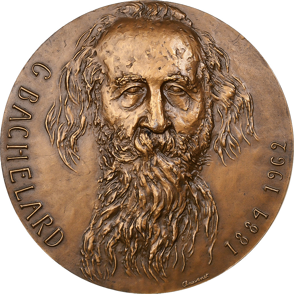Frankreich, Medaille, Gaston Bachelard, Bronze, Chauvenet, VZ