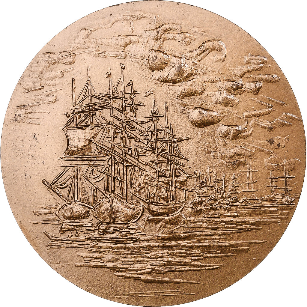 Frankreich, Medaille, Eugène Boudin, 1971, Bronze, SS+