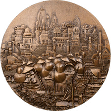 Francia, medalla, Ville de Bénarès, 1968, Bronce, Dufresne, EBC