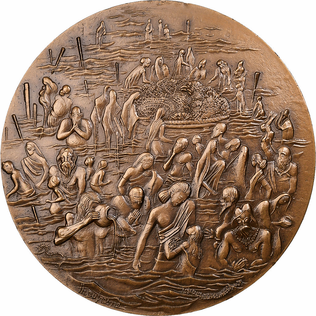 Francia, medalla, Ville de Bénarès, 1968, Bronce, Dufresne, EBC