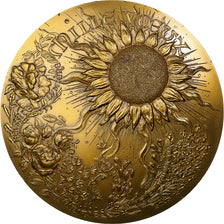 France, Médaille, Mille Voeux pour l'An Neuf, 1974, Bronze, SUP, Lecuyer