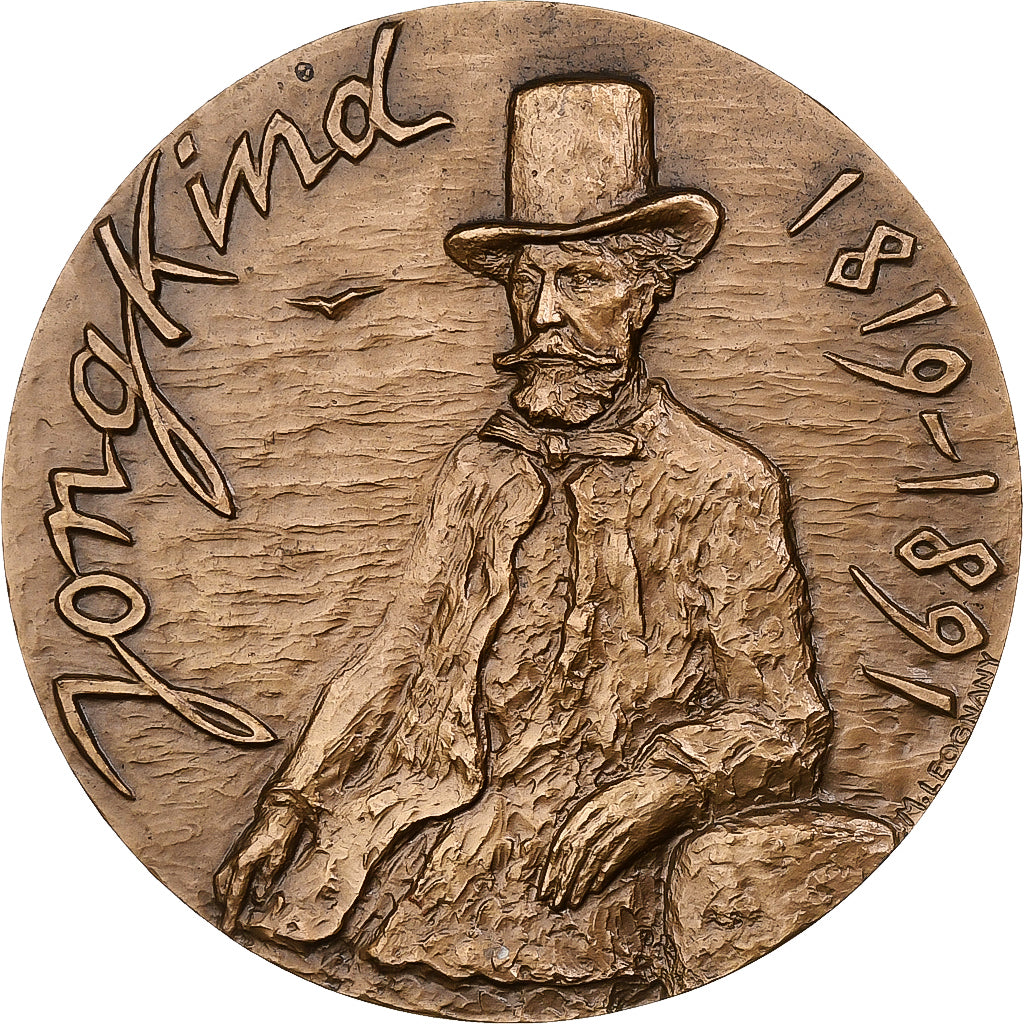 Frankrijk, Medaille, Jongkind, 1968, Bronzen, Leognany, PR