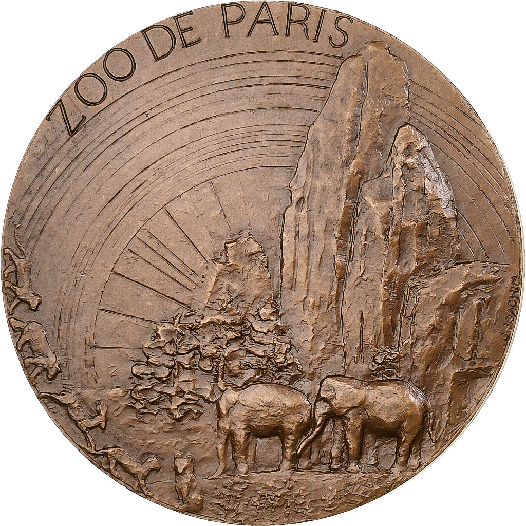 Frankrijk, Medaille, Zoo de Paris - Arche de Noé, 1972, Bronzen, J. Joachim, PR
