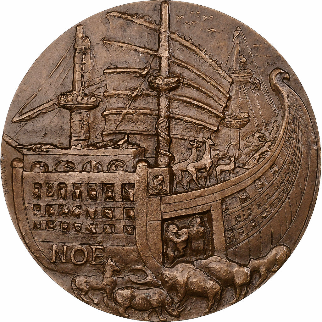 Frankrijk, Medaille, Zoo de Paris - Arche de Noé, 1972, Bronzen, J. Joachim, PR