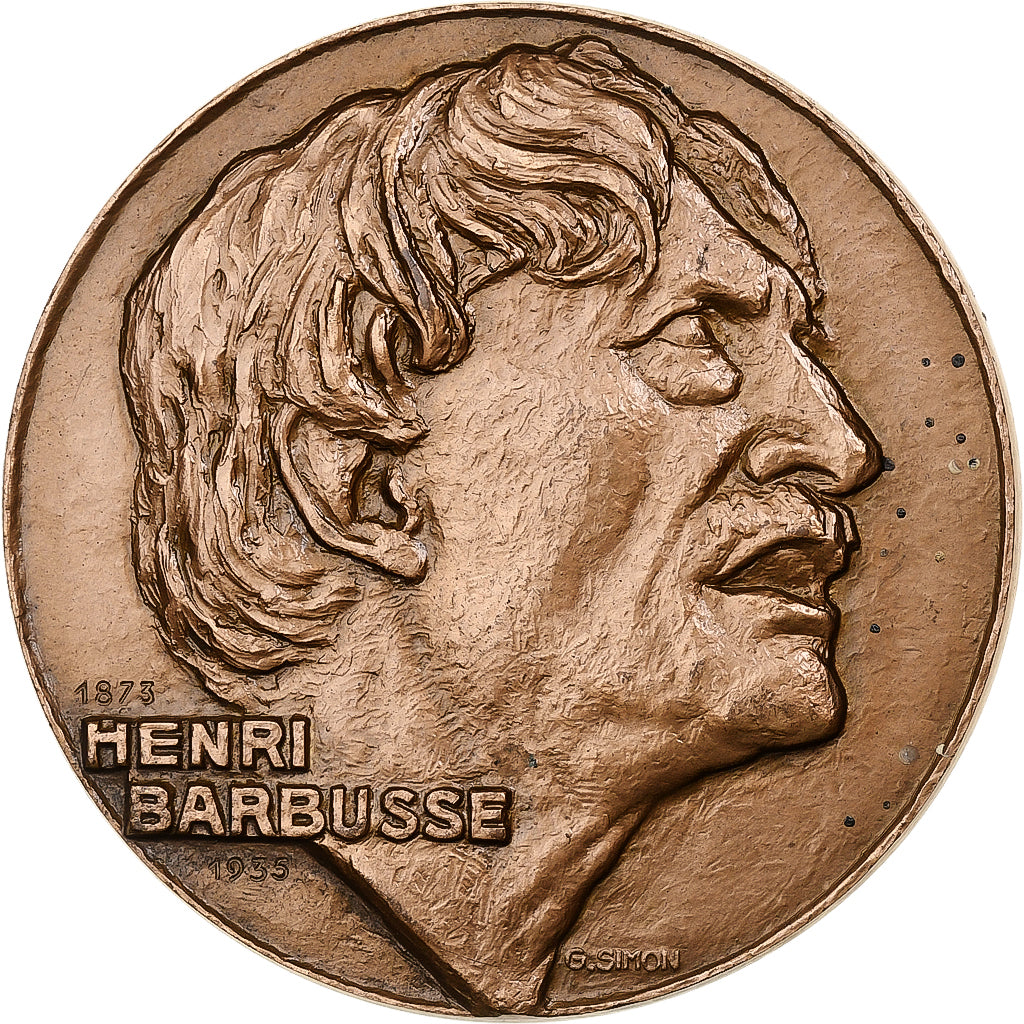 Francja, medal, Henri Barbusse, 1979, Brązowy, AU(50-53)