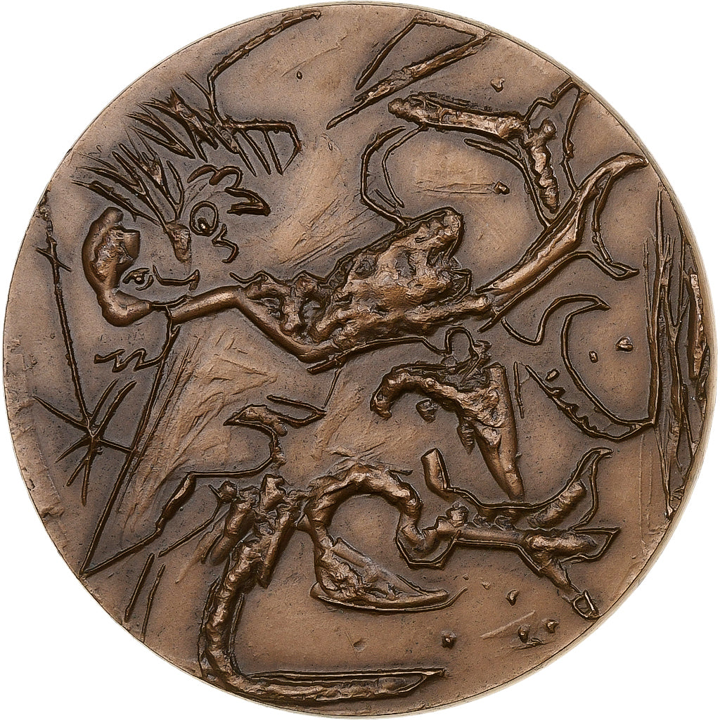 France, Medal, Edouard Pignon, 1973, Bronze, Couturier, AU(50-53)