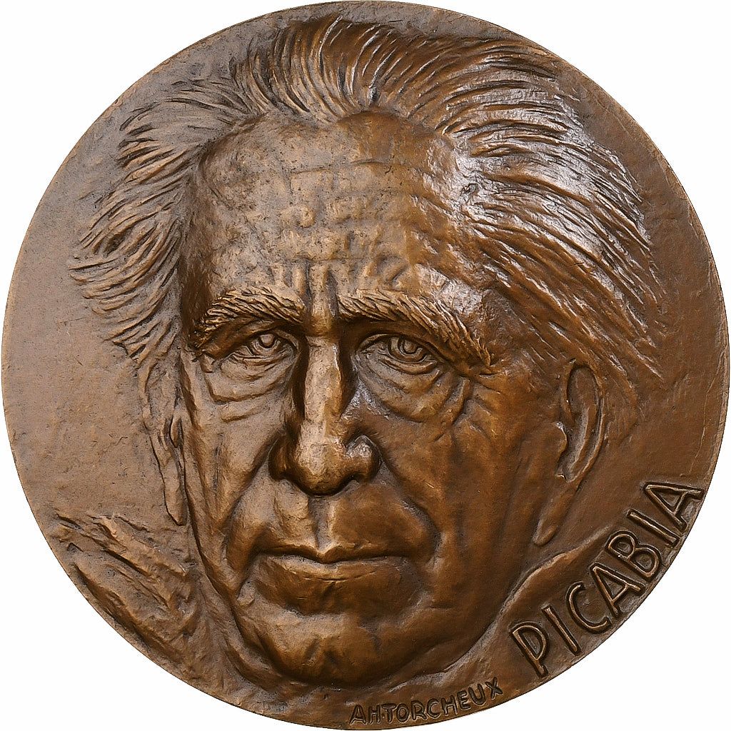 France, Médaille, Picabia, 1967, Bronze, SUP, Torcheux