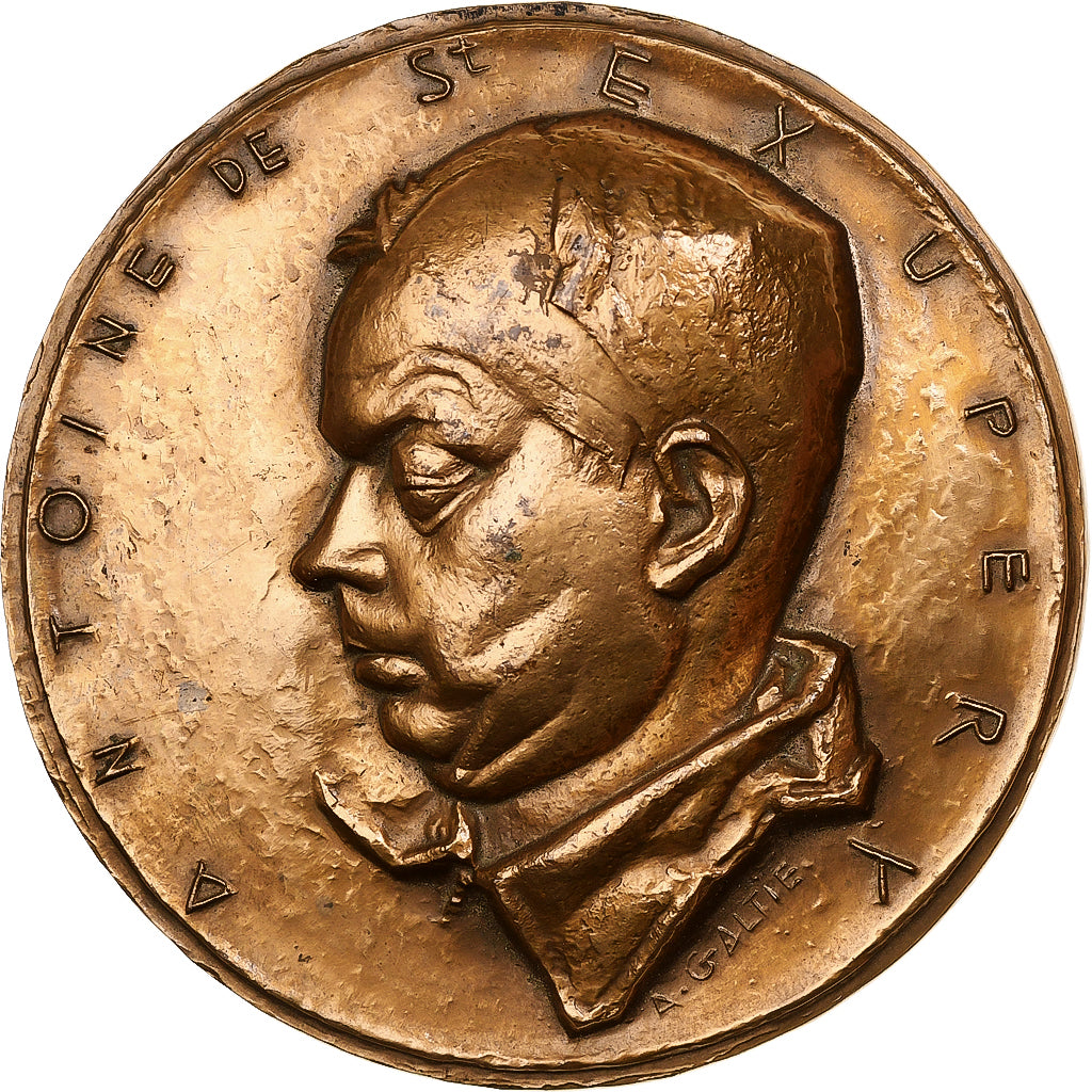 Frankreich, Medaille, Antoine de St Exupery, Bronze, SS+