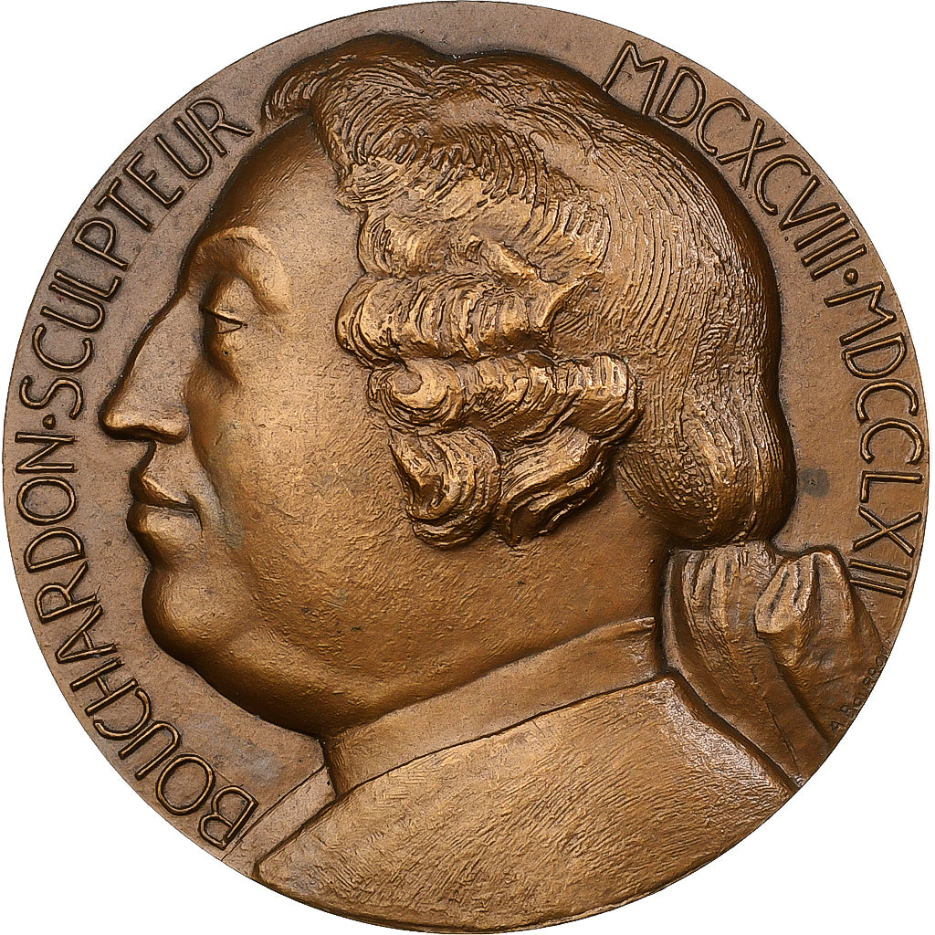 France, Médaille, Edme Bouchardon, 1967, Bronze, SUP, Bourroux