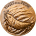 France, Medal, La Bussière - Musée de la pêche, Bronze, Coutré, AU(55-58)