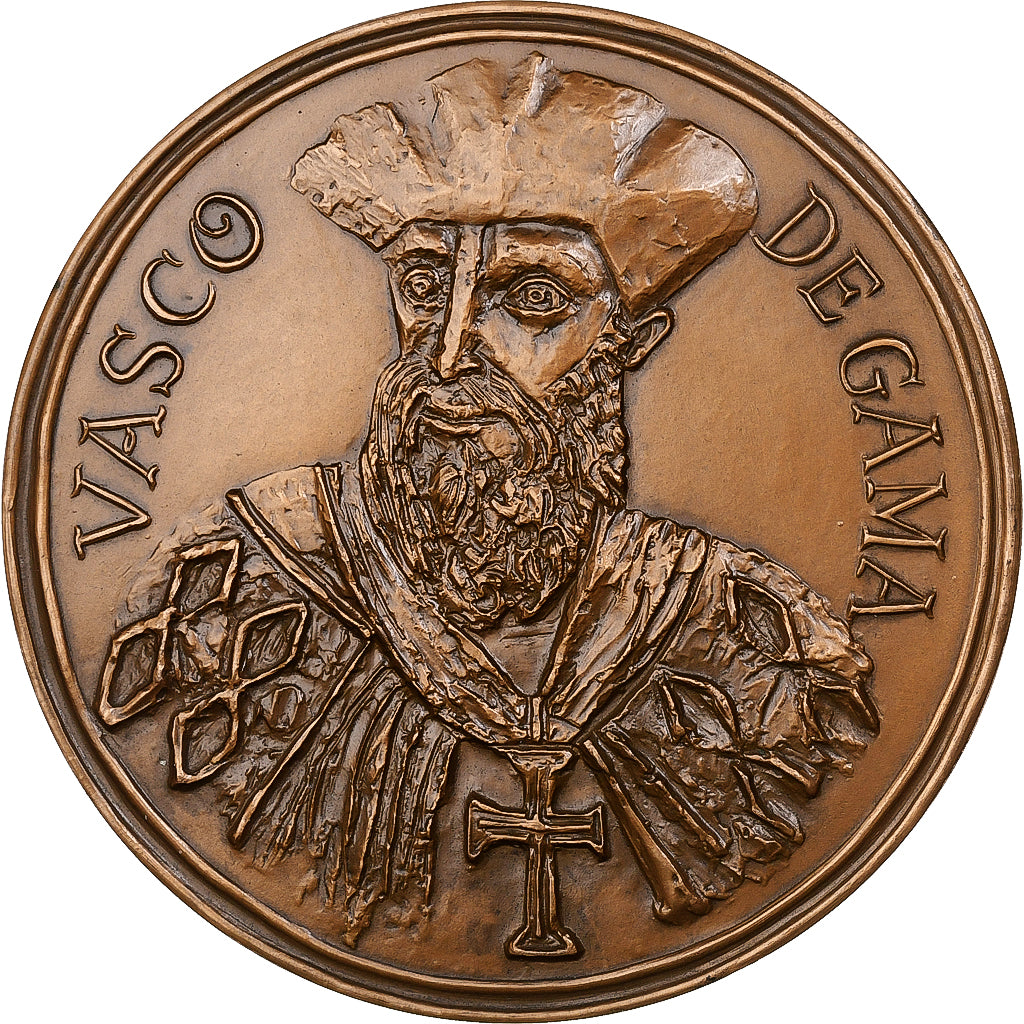 Frankrijk, Medaille, Vasco de Gama, Bronzen, PR