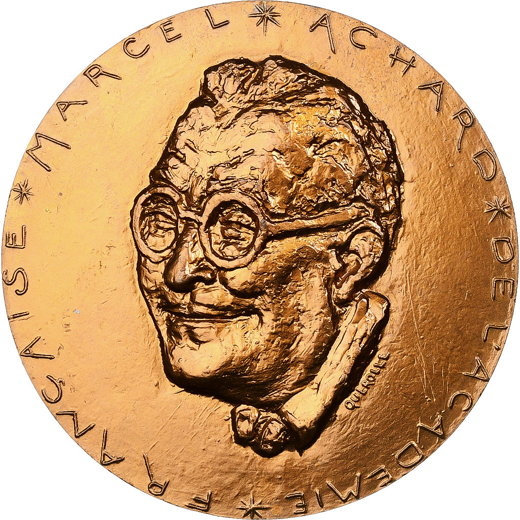 Frankreich, Medaille, Marcel Achard de l'Académie française, Bronze