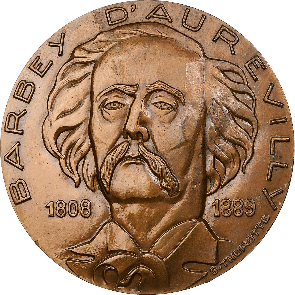 Frankreich, Medaille, Barbey d'Aurevilly, 1966, Bronze, Thurotte, VZ