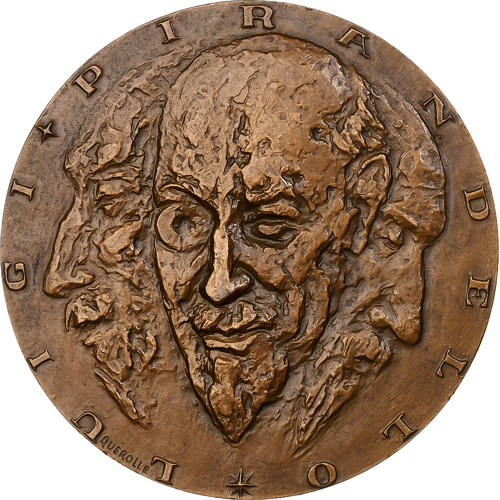 France, Medal, Luigi Pirandello, 1967, Bronze, Quérolle, AU(55-58)