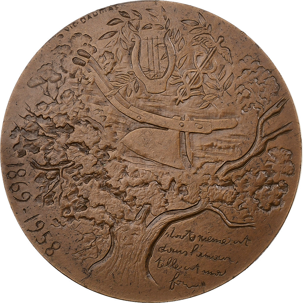 France, Medal, Phileas Lebesque, 1970, Bronze, Daumas, AU(50-53)