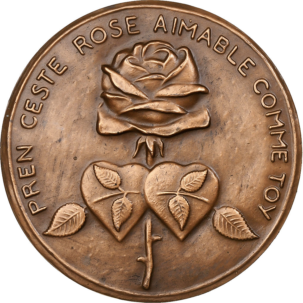 Francja, medal, Pierre de Ronsard, Brązowy, AU(55-58)