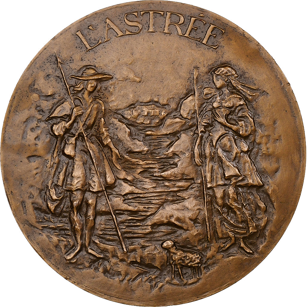 France, Medal, Honoré d'Urfé, 1968, Bronze, Quérolle, AU(55-58)