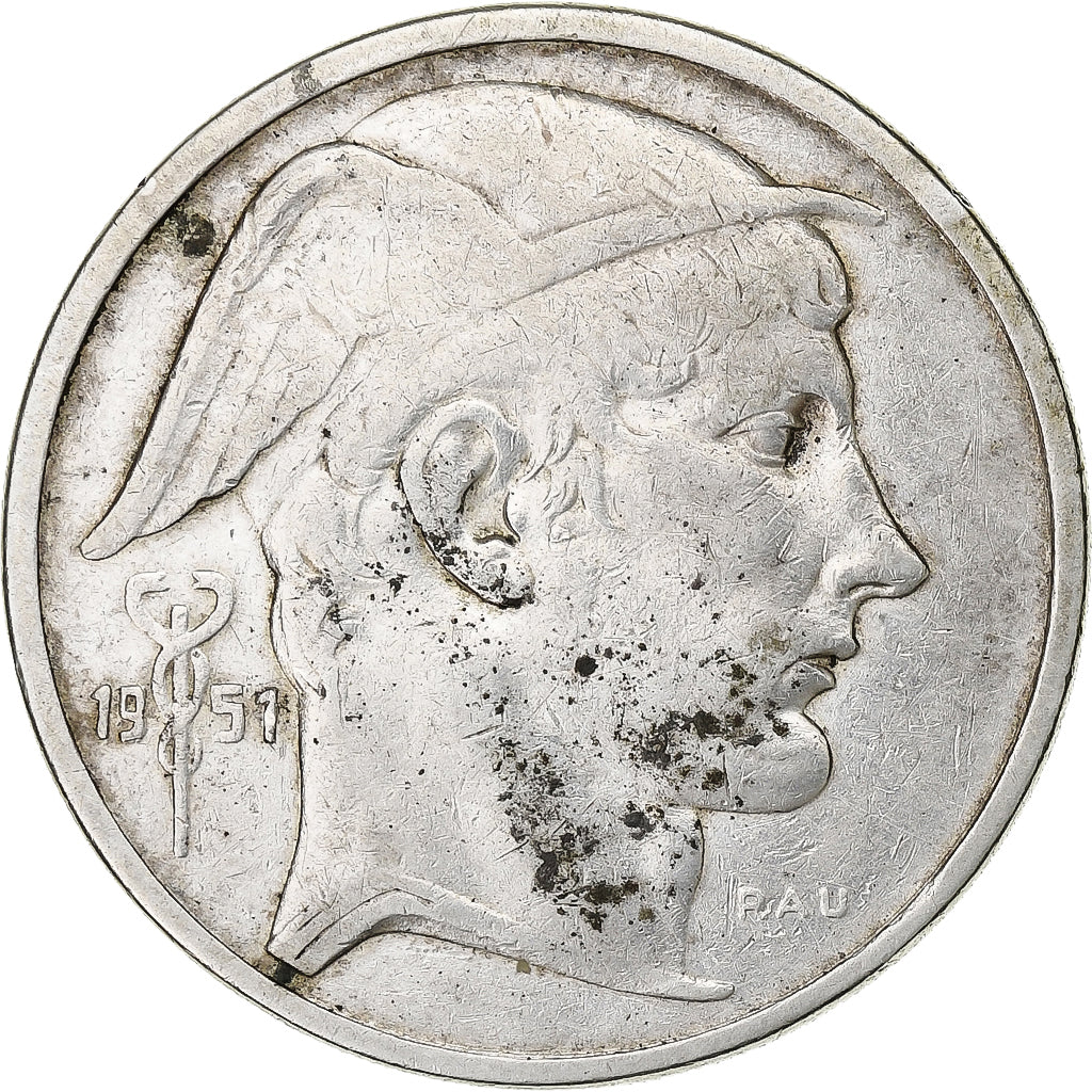 Belgium, Régence Prince Charles, 50 Francs, 50 Frank, 1951, Silver, EF(40-45)