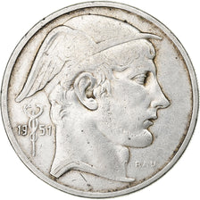 Belgium, Régence Prince Charles, 50 Francs, 50 Frank, 1951, Silver, EF(40-45)