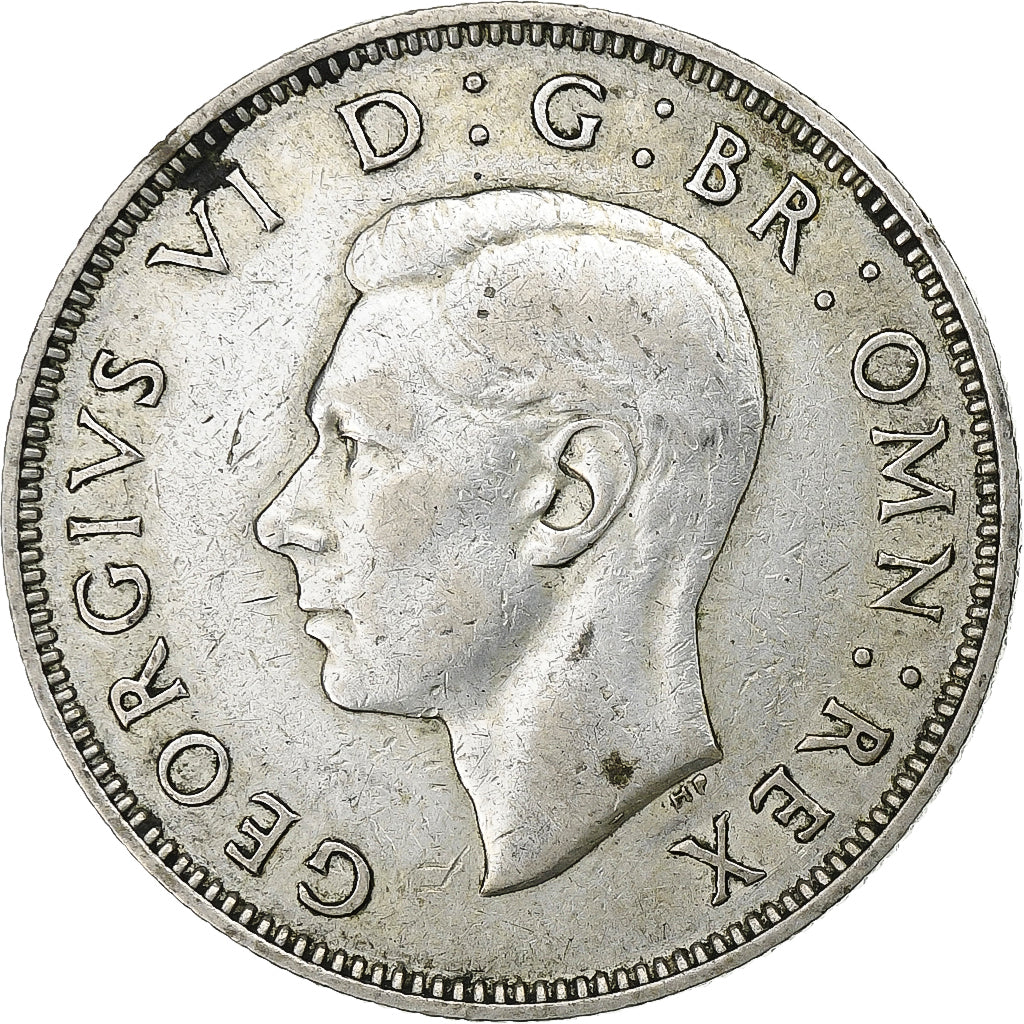 Gran Bretaña, George VI, Florin, Two Shillings, 1941, Plata, MBC, KM:855