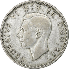 Great Britain, George VI, Florin, Two Shillings, 1938, Silver, VF(30-35), KM:855
