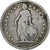 Suiza, 2 Francs, 1878, Bern, Plata, BC+, KM:21
