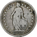 Schweiz, 2 Francs, 1878, Bern, Silber, S, KM:21