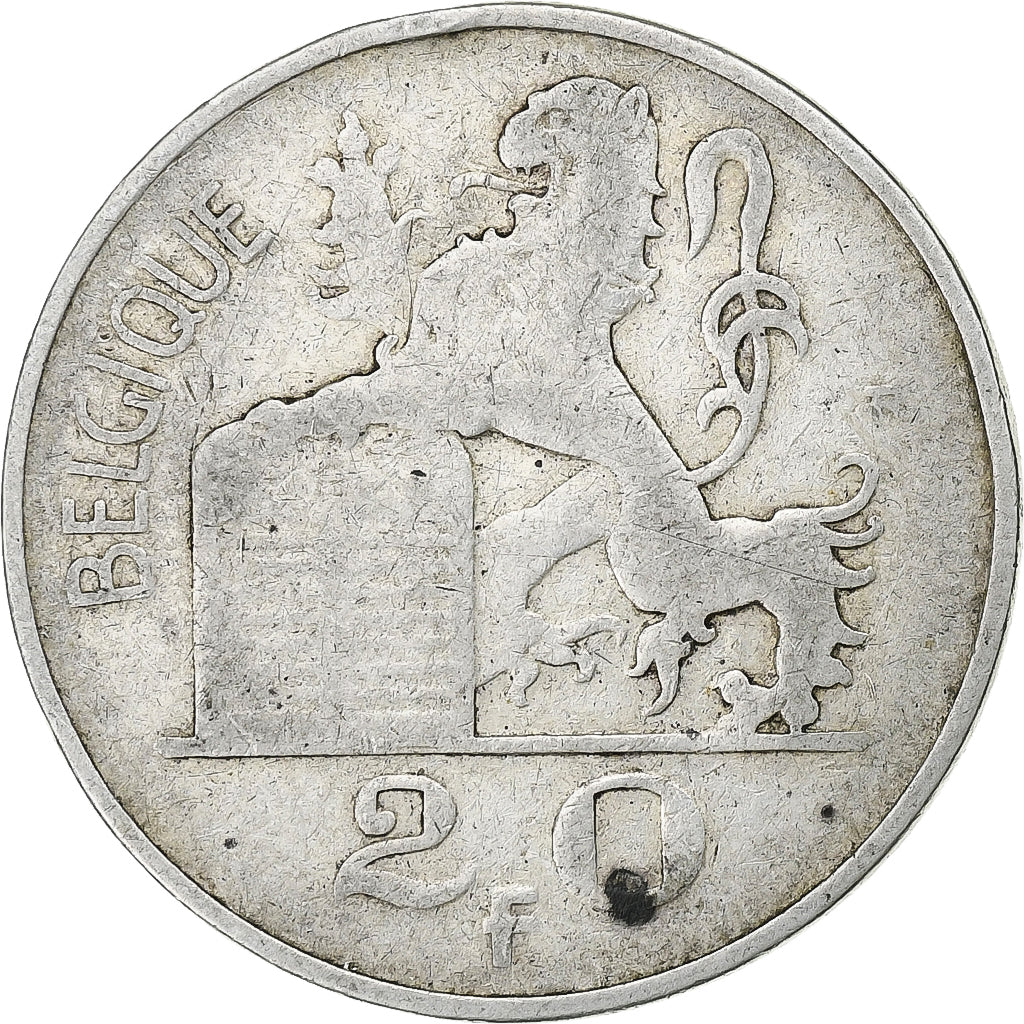 Belgium, Régence Prince Charles, 20 Francs, 20 Frank, 1949, Silver, VF(30-35)