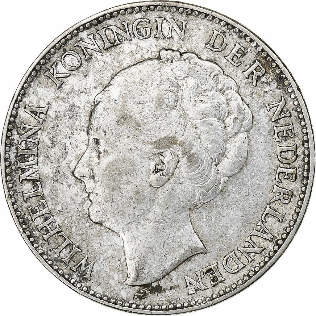 Netherlands, Wilhelmina I, Gulden, 1931, Silver, EF(40-45), KM:161.1