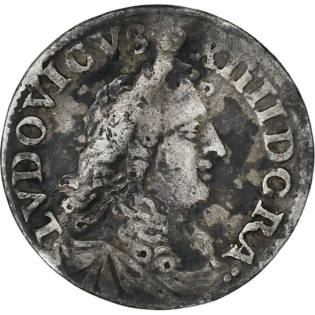 France, Louis XIV, 4 Sols, 4 Sols dits « des Traitants », 1677, Vimy