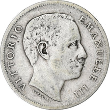 Italy, Vittorio Emanuele III, Lira, 1902, Rome, Silver, VF(20-25), KM:32