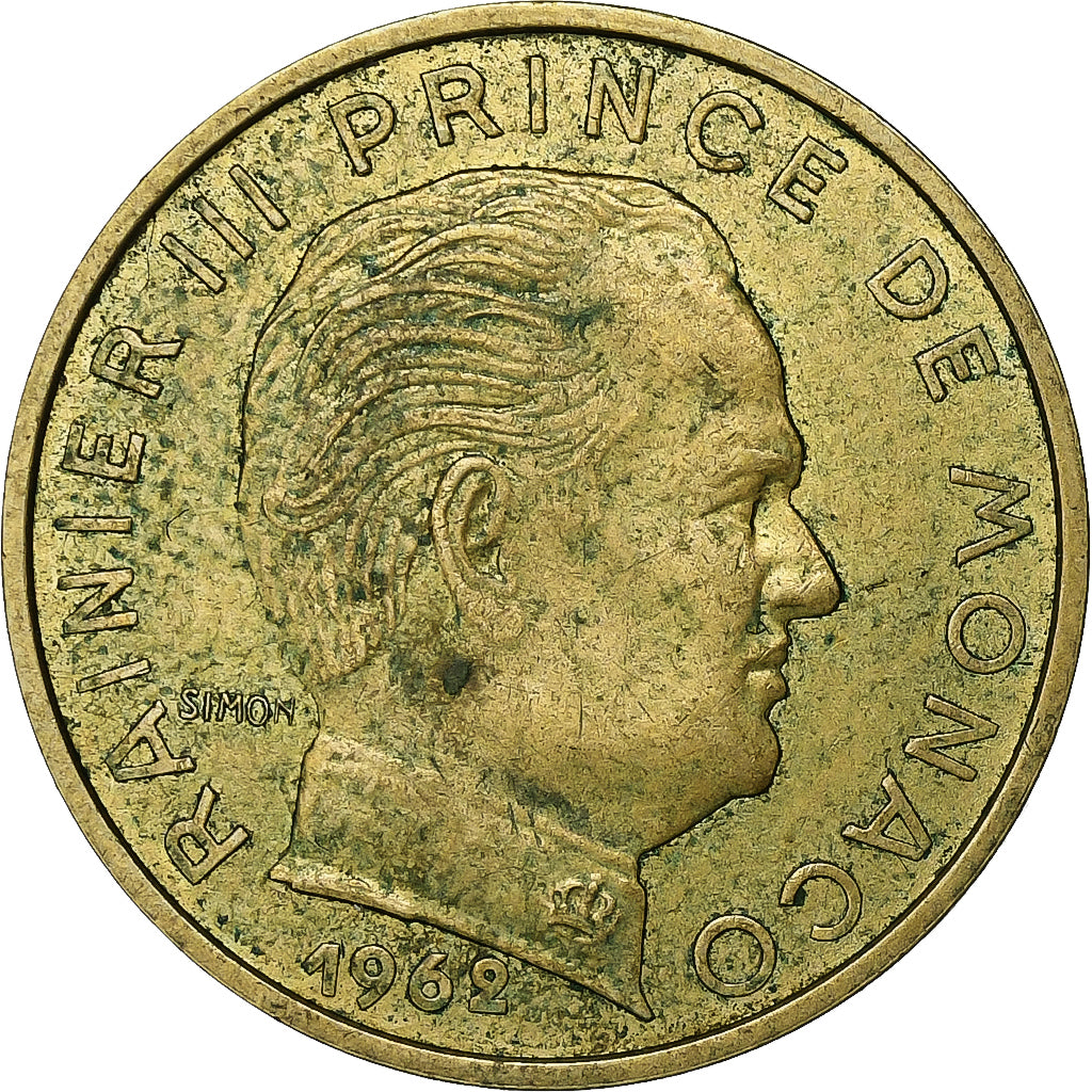 Monaco, Rainier III, 20 Centimes, 1962, Paris, Aluminum-Bronze, EF(40-45)