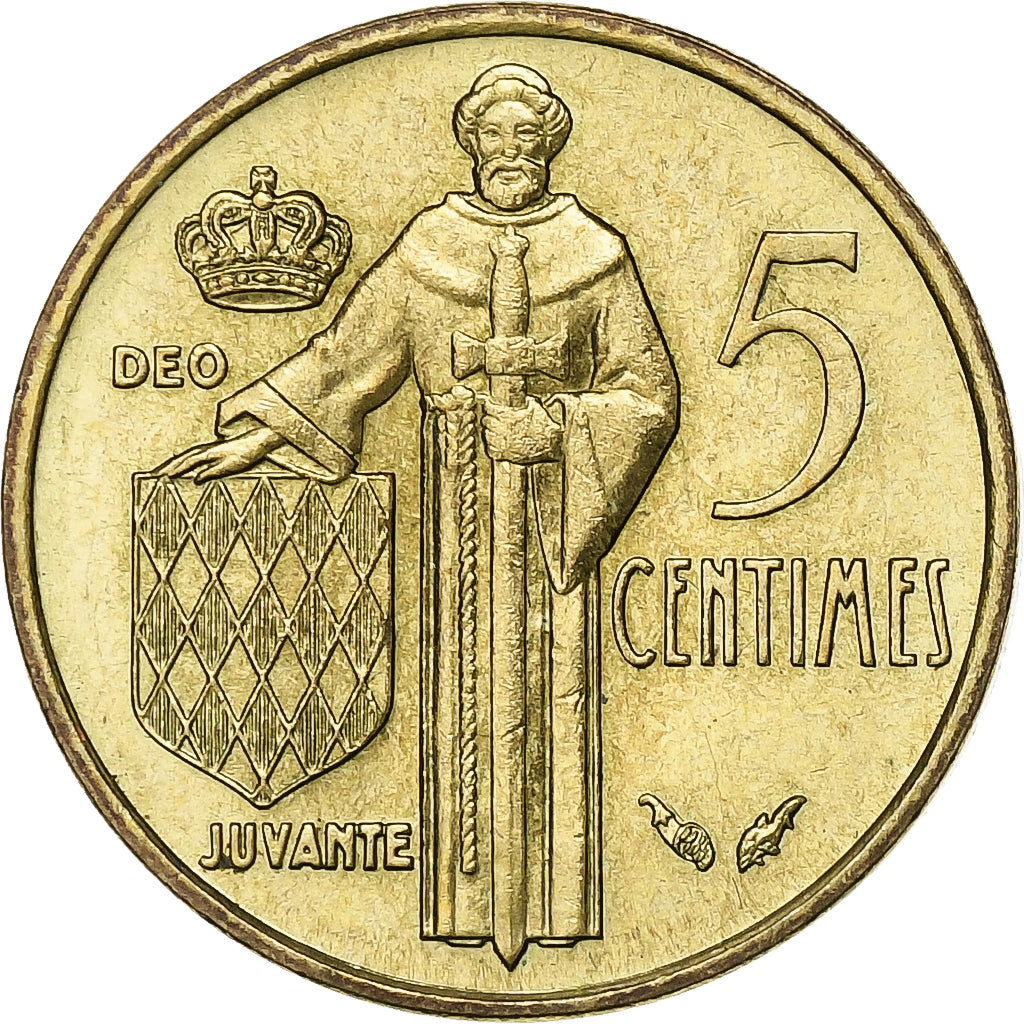 Monaco, Rainier III, 5 Centimes, 1978, Paris, Aluminum-Bronze, AU(55-58), KM:156