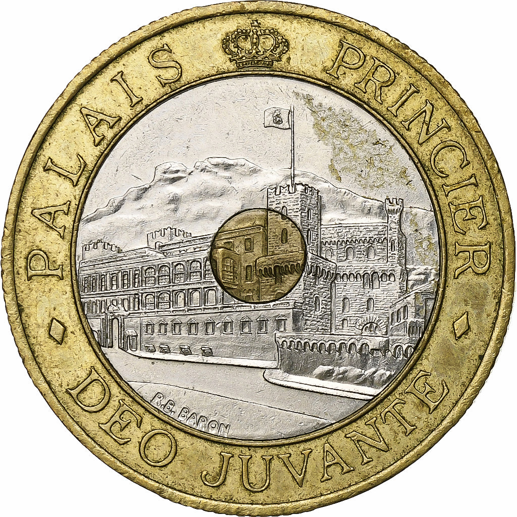 Monaco, Rainier III, 20 Francs, 1992, Paris, Tri-metallico, BB+, Gadoury:MC161