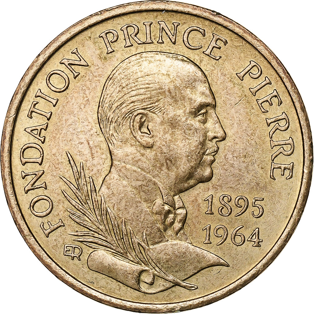 Monaco, Rainier III, 10 Francs, Fondation Prince Pierre, 1989, Paris