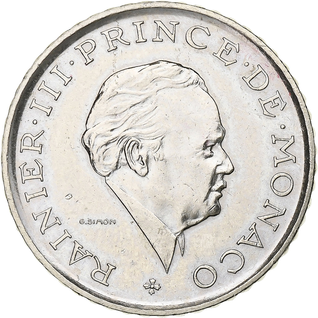Mónaco, Rainier III, 2 Francs, 1981, Paris, Níquel, AU(55-58), Gadoury:MC 151