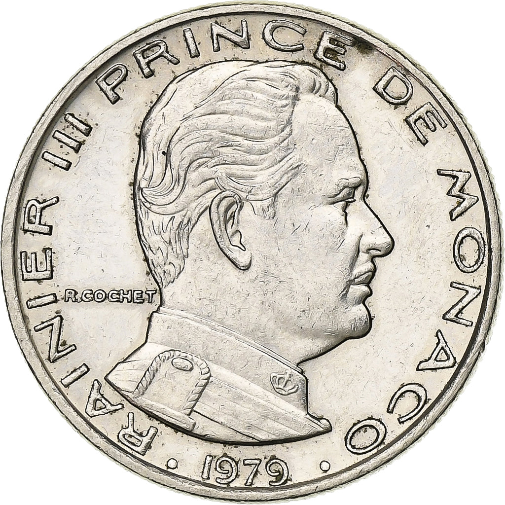 Mónaco, Rainier III, Franc, 1979, Paris, Níquel, EBC, Gadoury:MC 150, KM:140