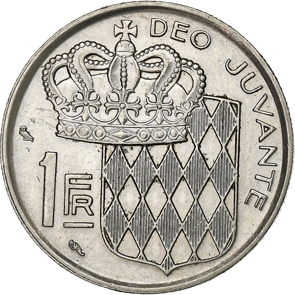 Monaco, Rainier III, Franc, 1966, Paris, Nickel, AU(55-58), Gadoury:MC 150