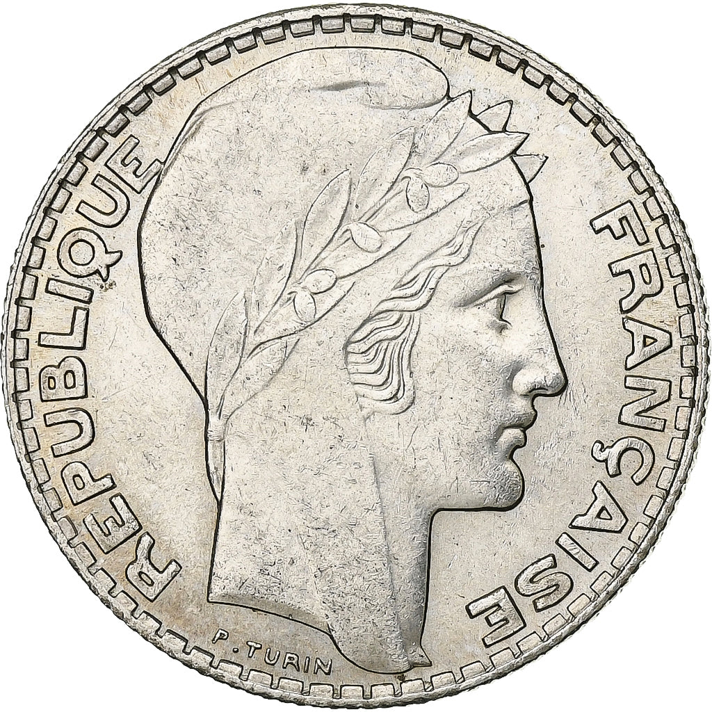 Frankrijk, 10 Francs, Turin, 1938, Paris, Zilver, PR, Gadoury:801, KM:878