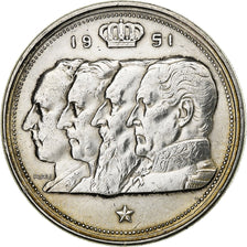 Belgien, Régence Prince Charles, 100 Francs, 100 Frank, 1951, Silber, SS