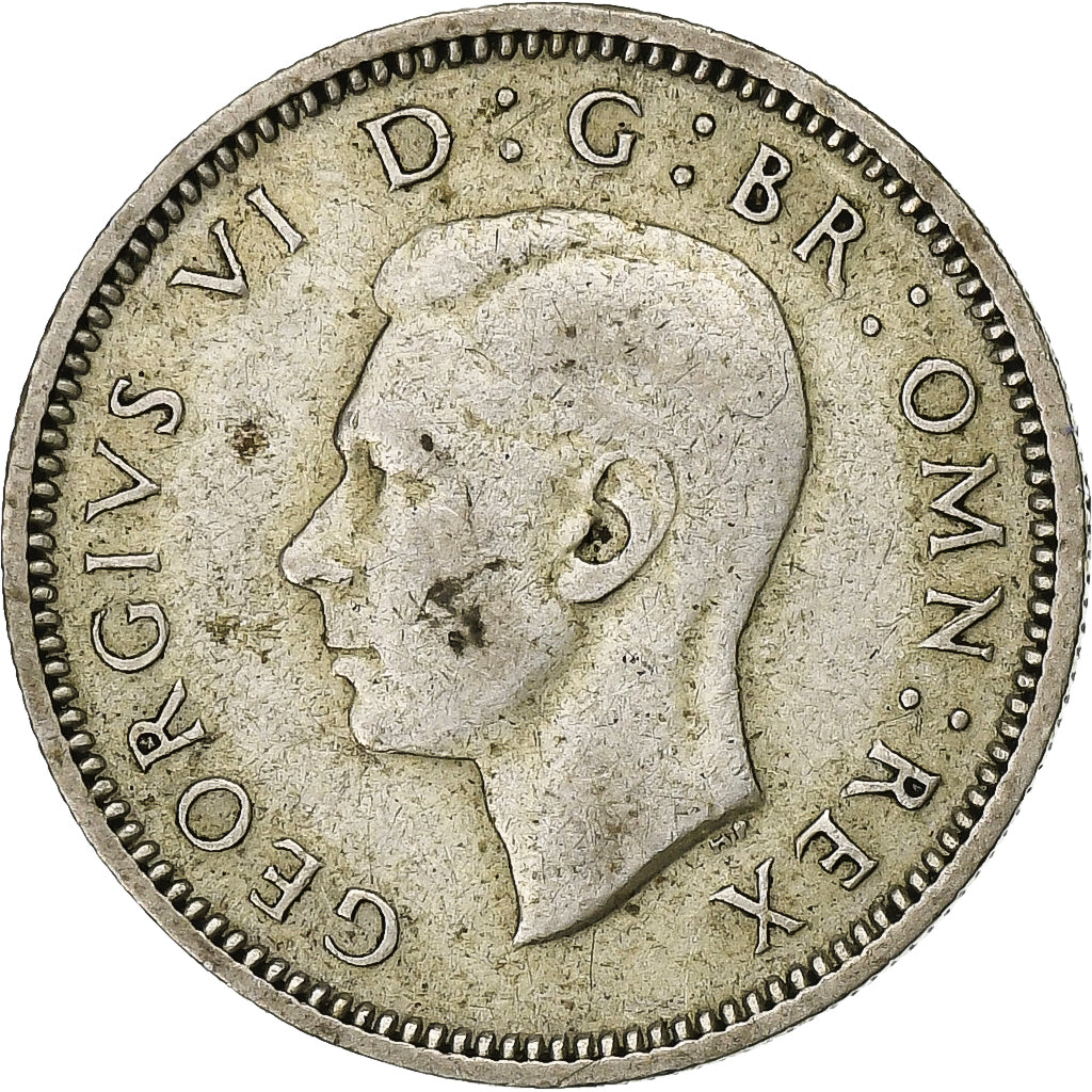 Großbritannien, George VI, 6 Pence, 1940, Silber, SS, KM:852