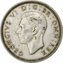 Great Britain, George VI, Shilling, 1938, Silver, EF(40-45), KM:854