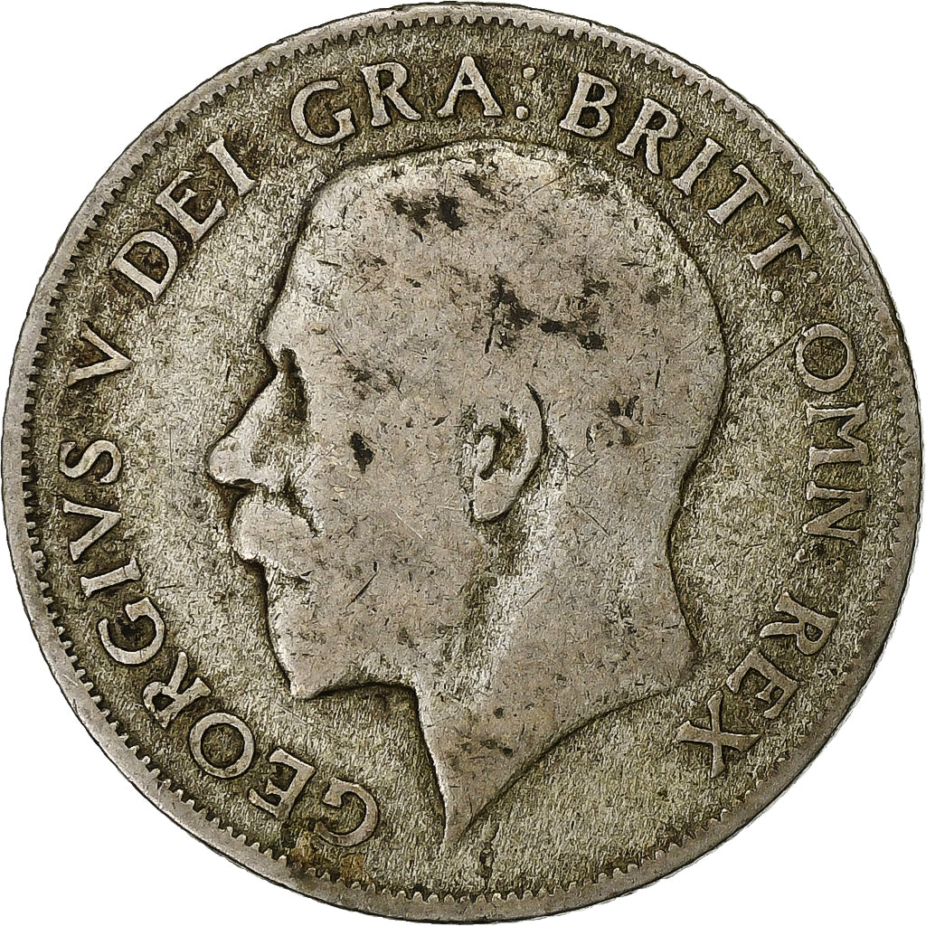 Großbritannien, George V, Shilling, 1921, Silber, S+, KM:816a